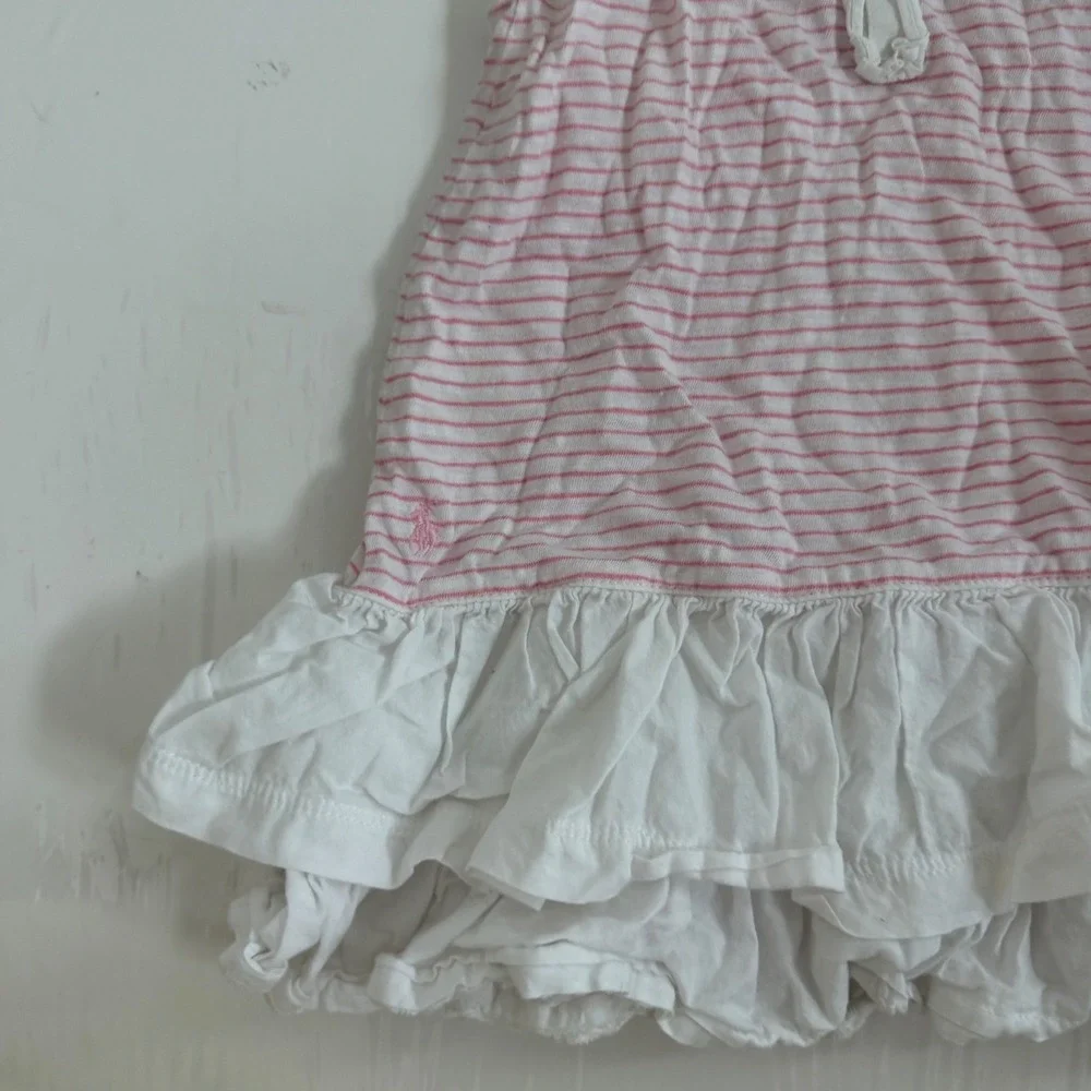 Ralph Lauren Striped Sleeveless Baby Girl Dress Size 24 Months